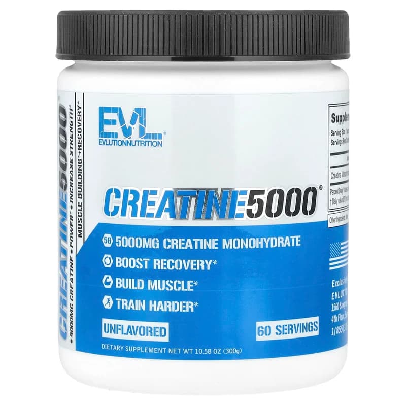 EVLution Nutrition, Creatine5000®, Unflavored, 10.58 oz (300 g)