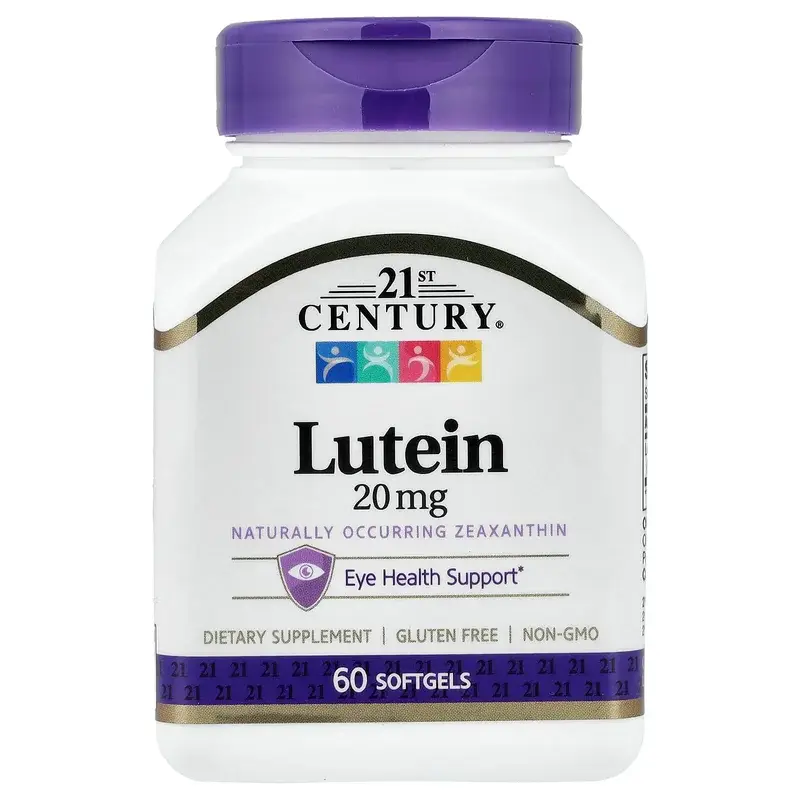 21st Century, Lutein, 20 mg, 60 Softgels
