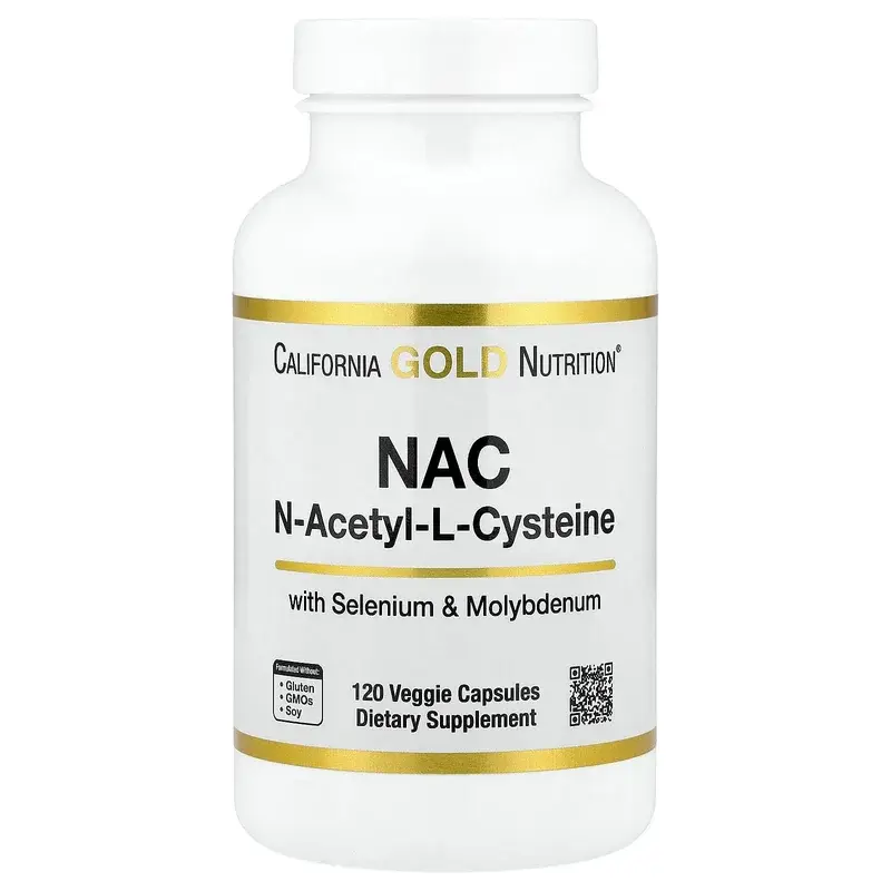 California Gold Nutrition, N-Acetyl-L-Cysteine with Molybdenum and Selenium, 120 Veggie Capsules