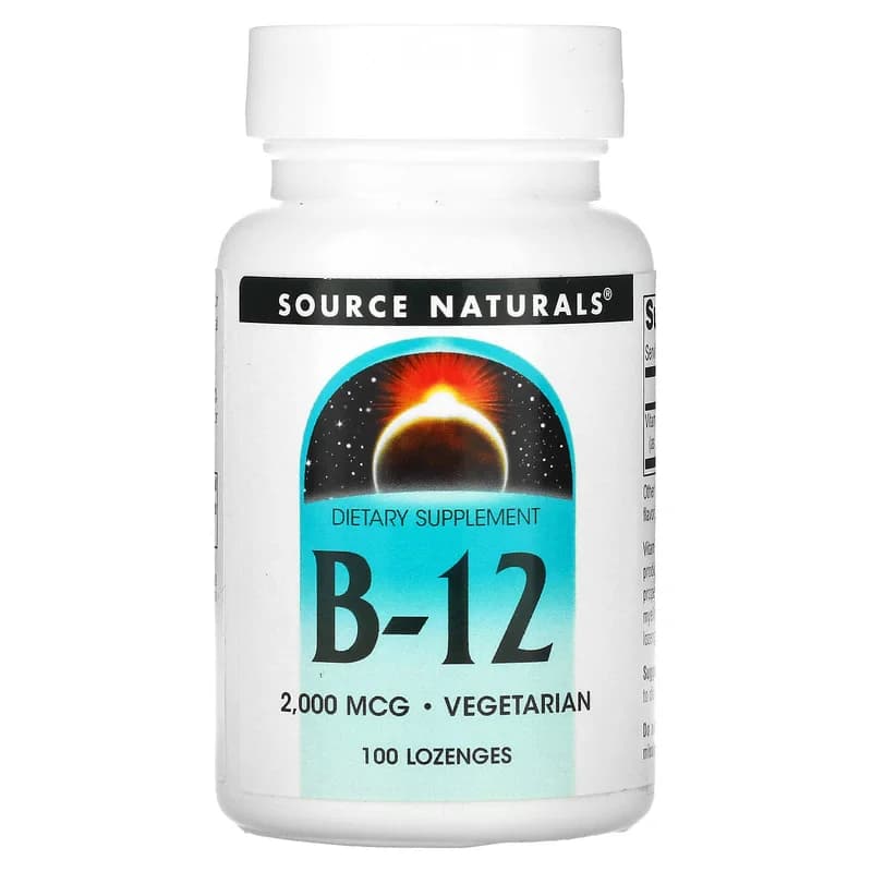 Source Naturals, B-12, 2,000 mcg, 100 Lozenges